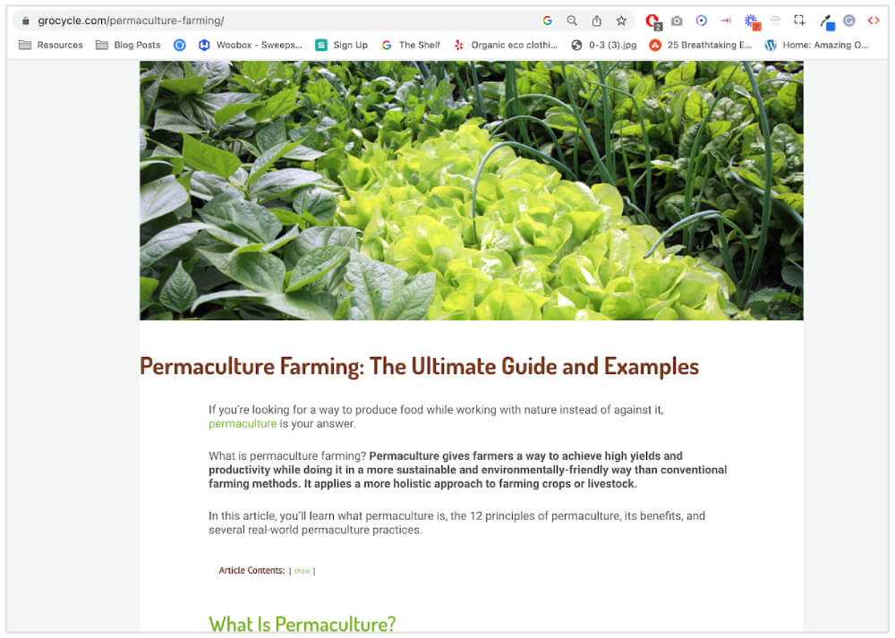 Example what is post